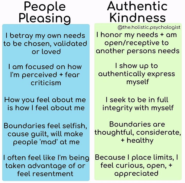 People Pleasing VS Authentic Kindness